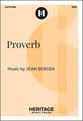 Proverb SSA choral sheet music cover